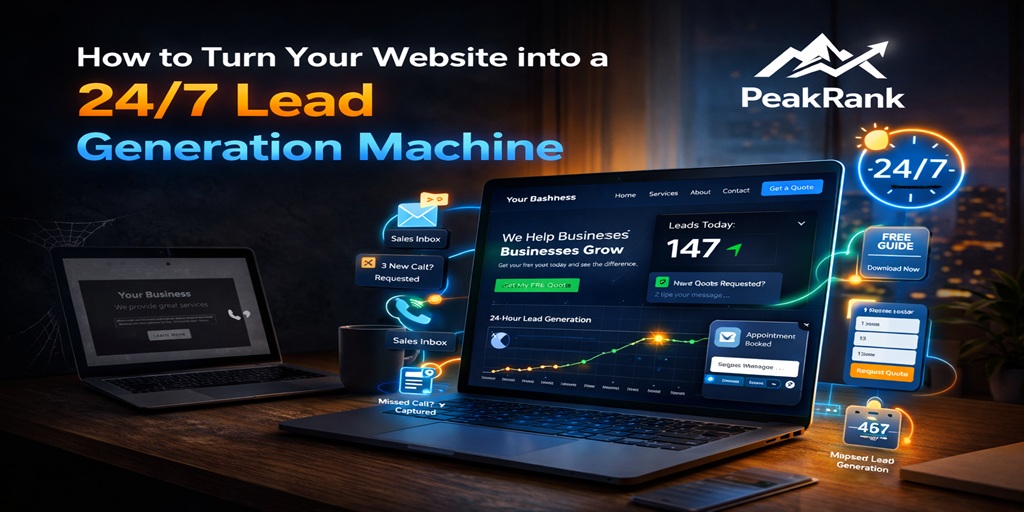 How to Turn Your Website into a 24-7 Lead Generation Machine